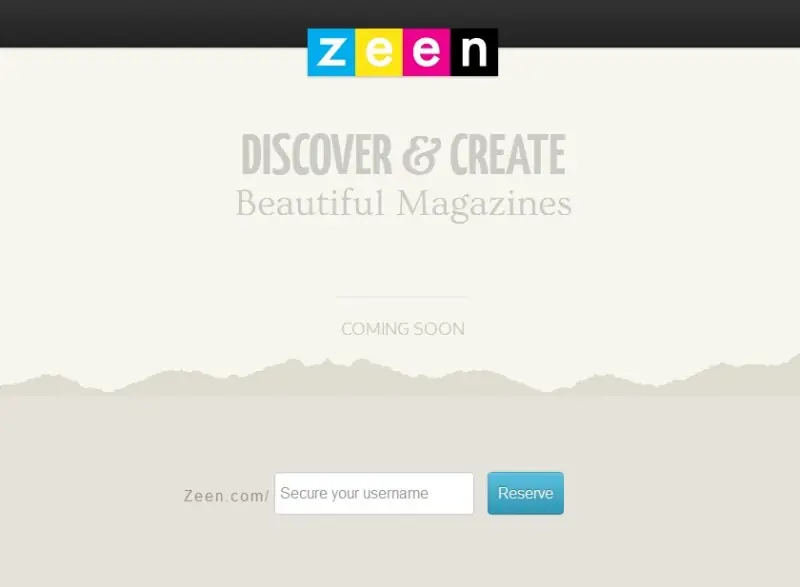 Zeen, servicio que preparan para publicar revistas digitales