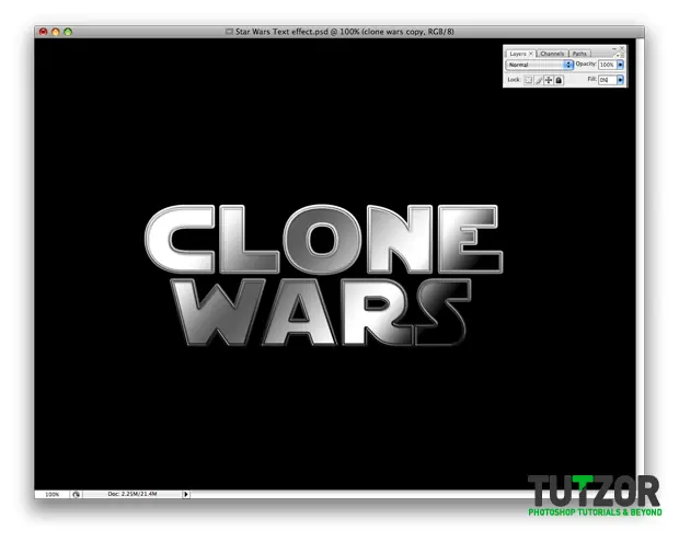 [Photoshop] Efecto De Texto Star Wars