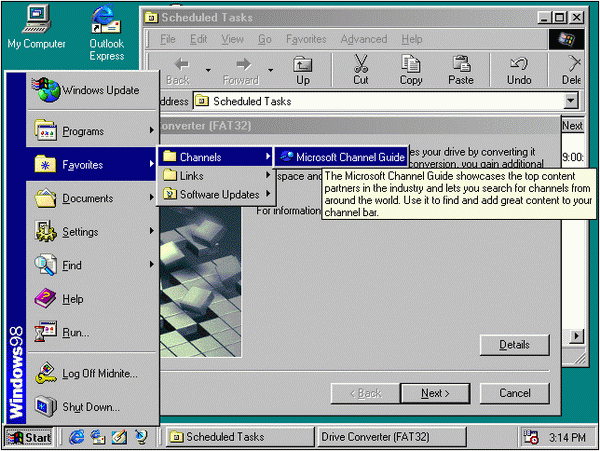 La interfaz de Windows desde sus inicios