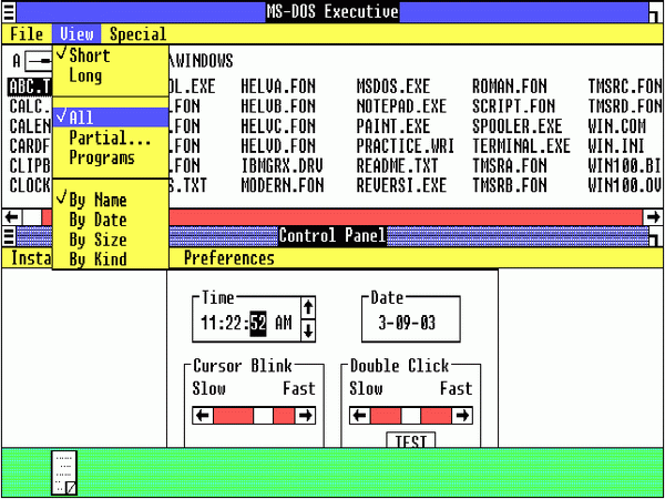 La interfaz de Windows desde sus inicios