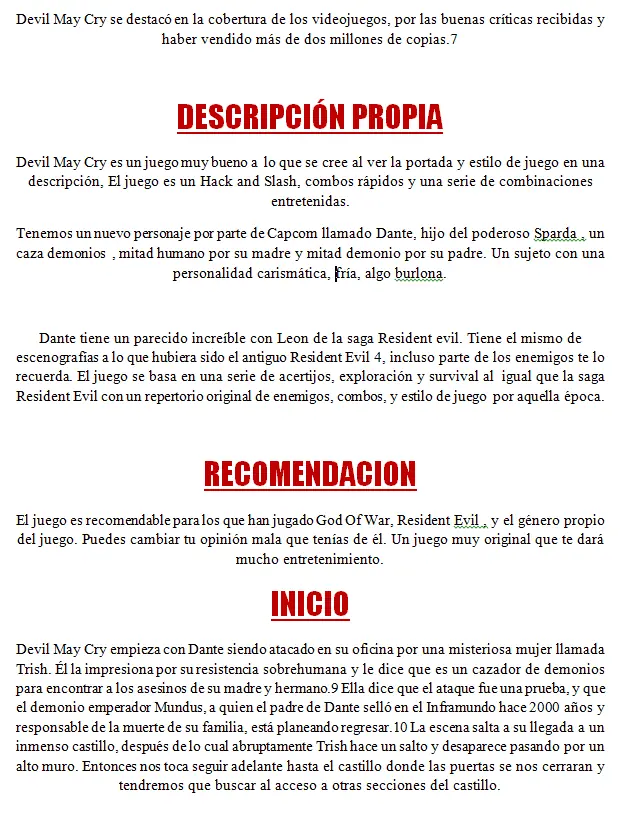 Devil May Cry - Analisis: Recomendable.