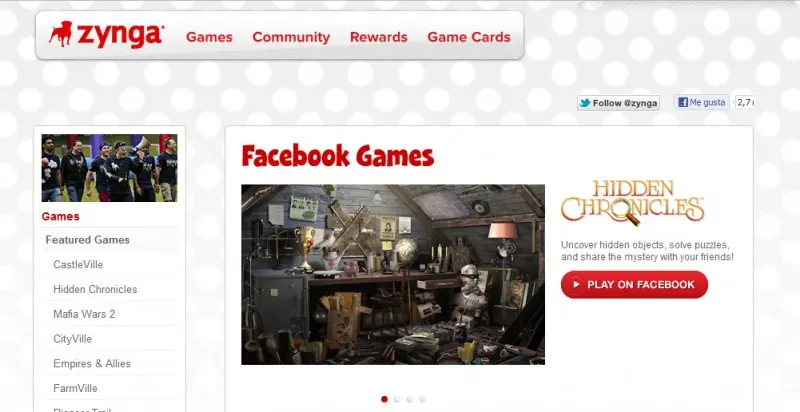 Zynga busca reducir Facebook