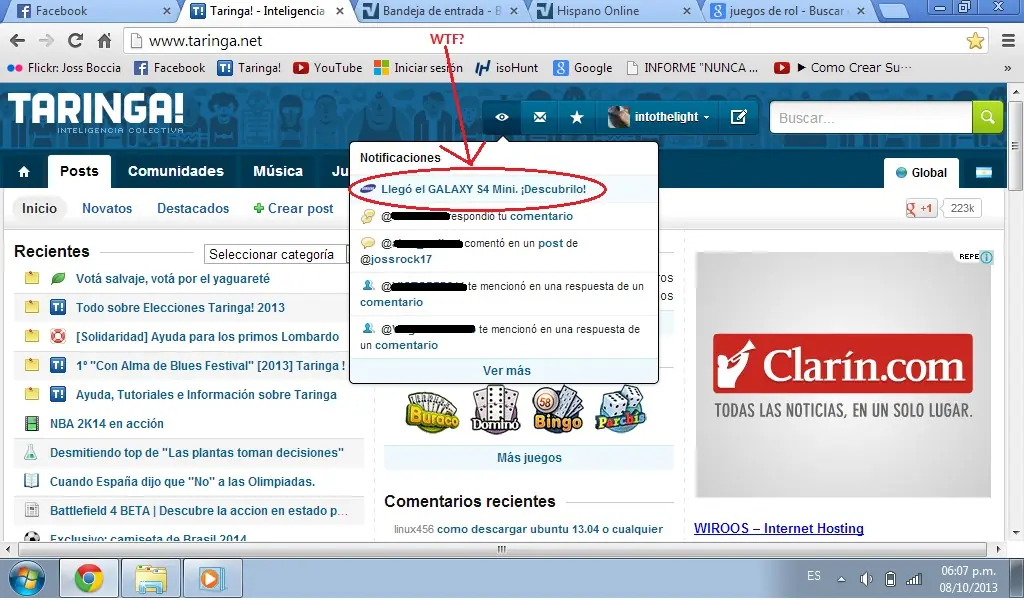 Propagandas directas a los usuarios?