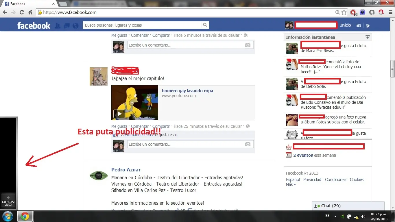 Como sacar publicidad de facebook?