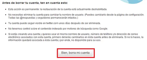 eliminar mi cuenta