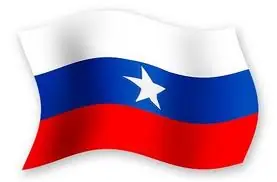 Así era la bandera Chilena antes