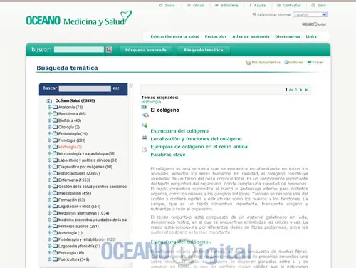 Biblioteca Digital "Oceano Medicina y Salud"