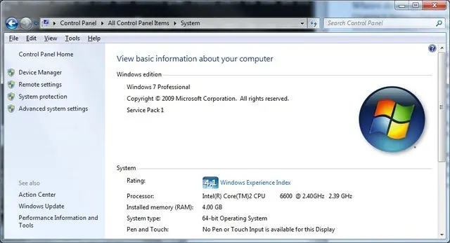 Windows 7 RTM (sin Service Pack) soporte finaliza 09/04/2013