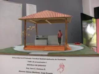 maquetas de quioso y contenedor
