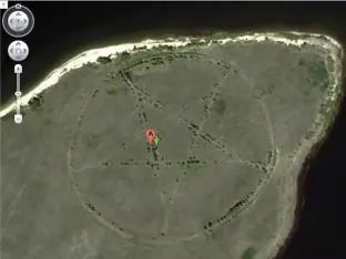 El misterio del Pentagrama gigante en Google Earth