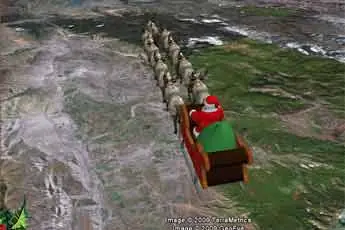 "El recorrido de Papa Noel en vivo"