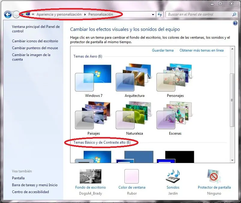 vulnerabilidad en windows 7, desactivar el aero