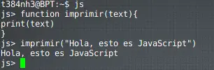 Interprete de JavaScript en GNU/Linux
