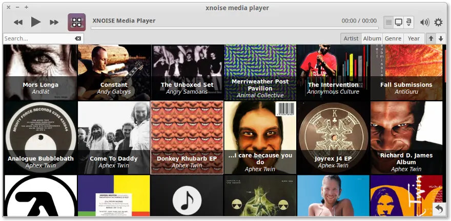 Xnoise, reproductor de audio y video