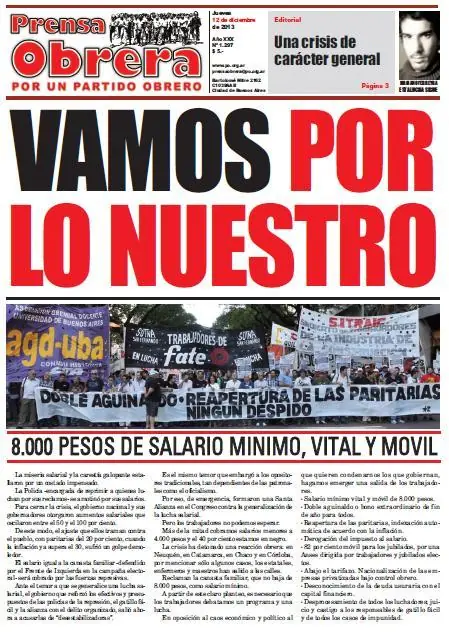 “Comenzamos a darle unidad política a la clase obrera”