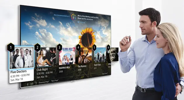 Adios al control remoto, TV manejada por gestos