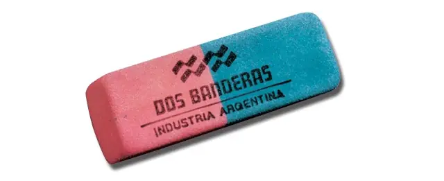 El hombre que se dedica a comer gomas de borrar