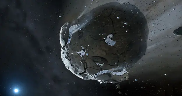 La presencia de agua en un asteroide apunta a posibles