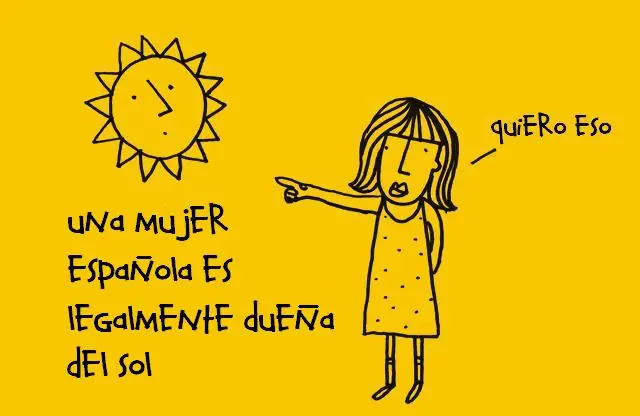 Mujer española es dueña del sol