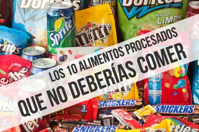 Las 10 alimentos procesados que no deberías comer (ni compr