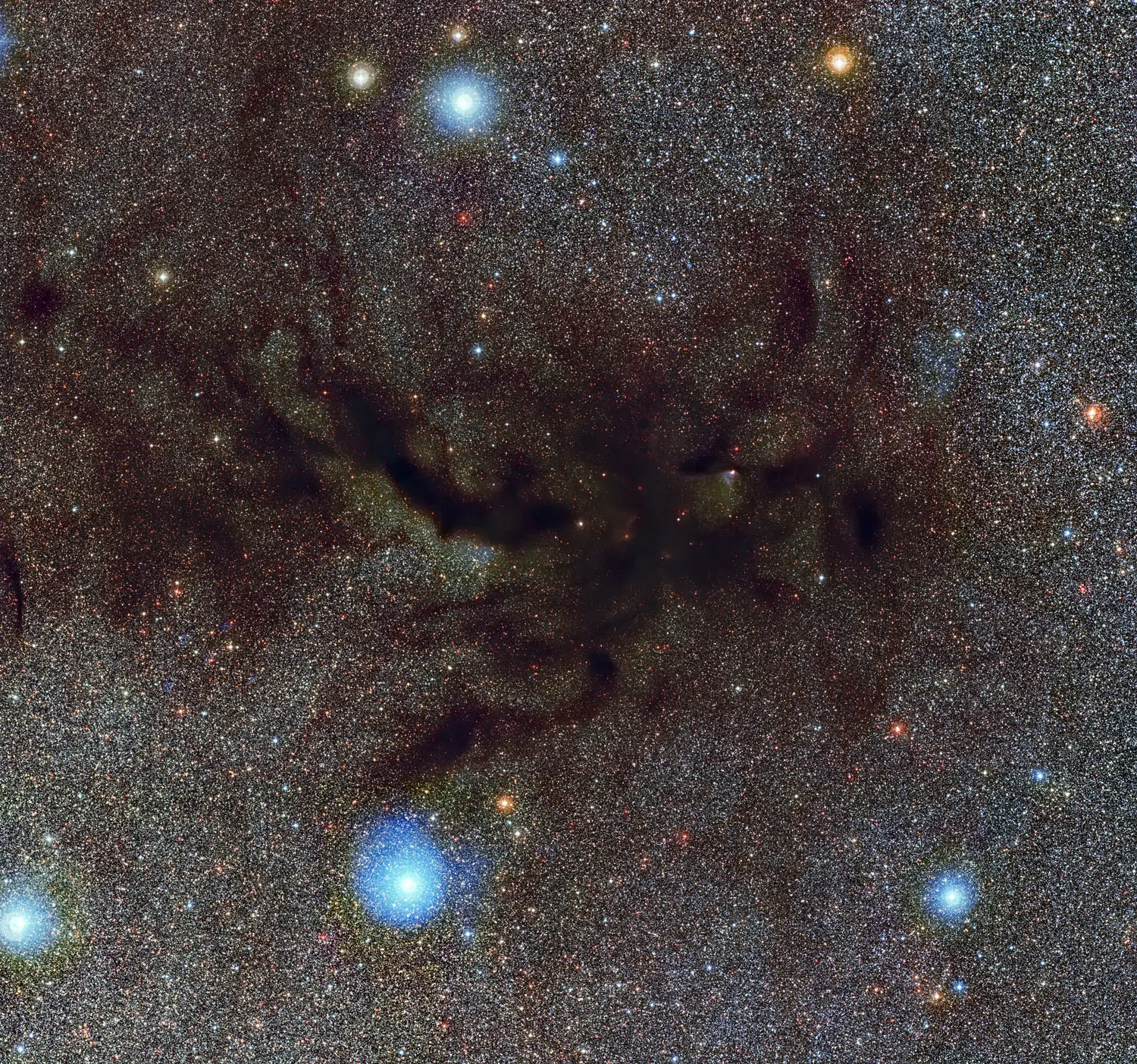 Imagen detallada de Barnard 59, Nebulosa del Tubo