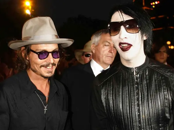 jhonny deep y marilyn manson juntos en vivo