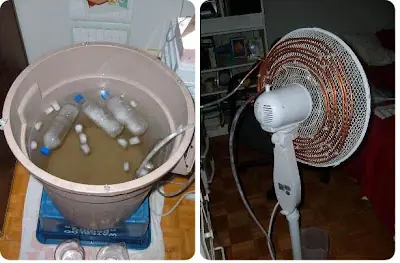 Construir trampa para mosquitos casera.