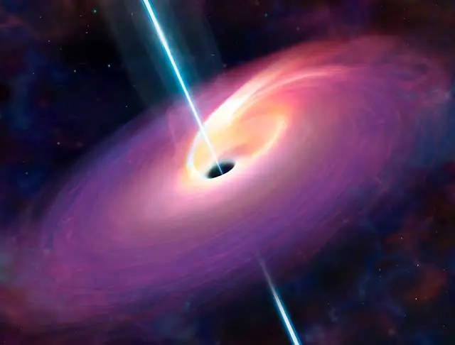 Estallido intenso en el núcleo de una galaxia lejana