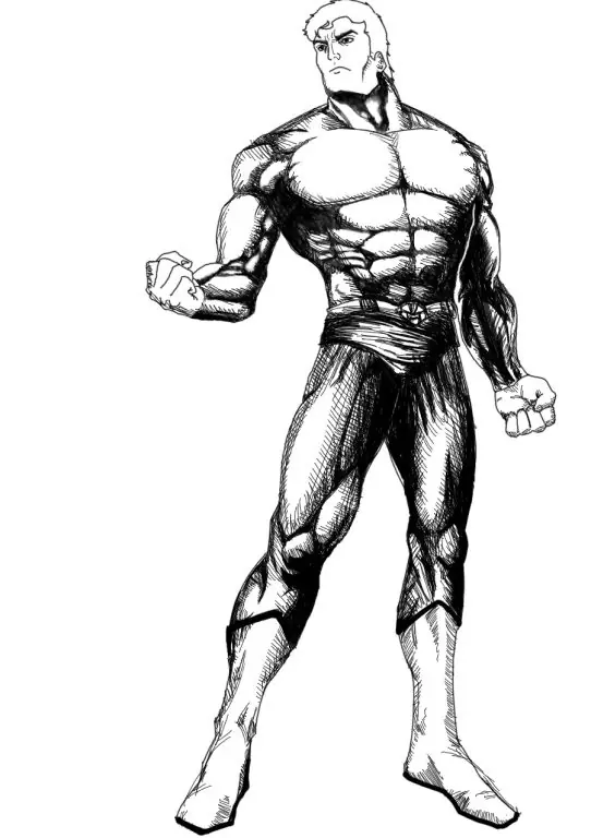 El HombreT, un SuperHeroe taringuero (dibujo digital propio)