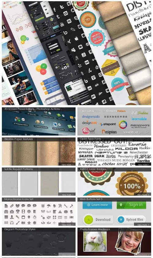 Diseño Gráfico: Colección completa de Recursosy fuentes,