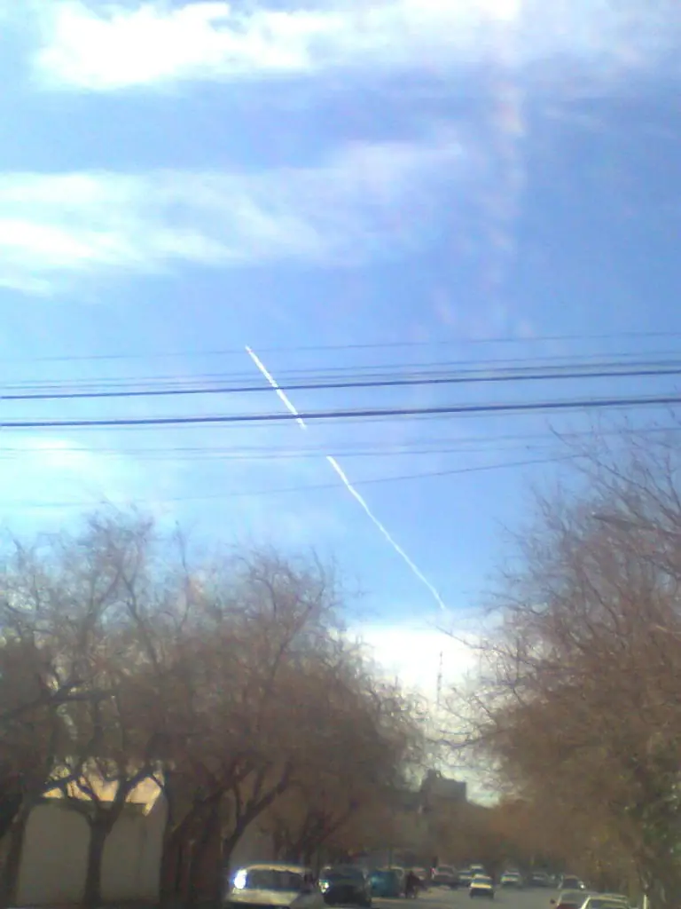 Fotos de Chemtrails en San Juan, Argentina