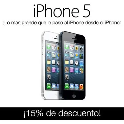 iPhone 5 (Original) 15% De Descuento en Focalprice