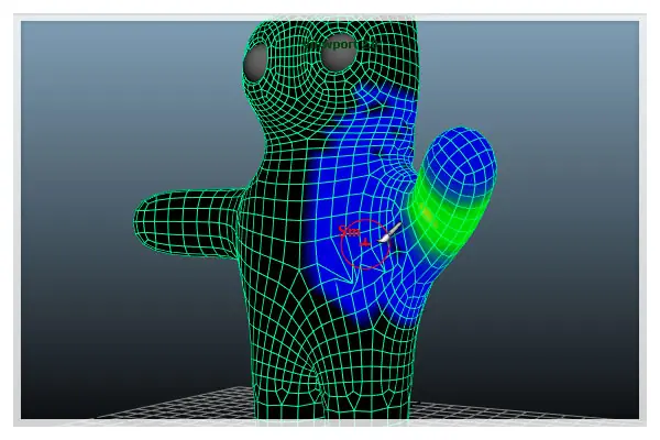 Edit Smooth Paint Weights Tool con Maya
