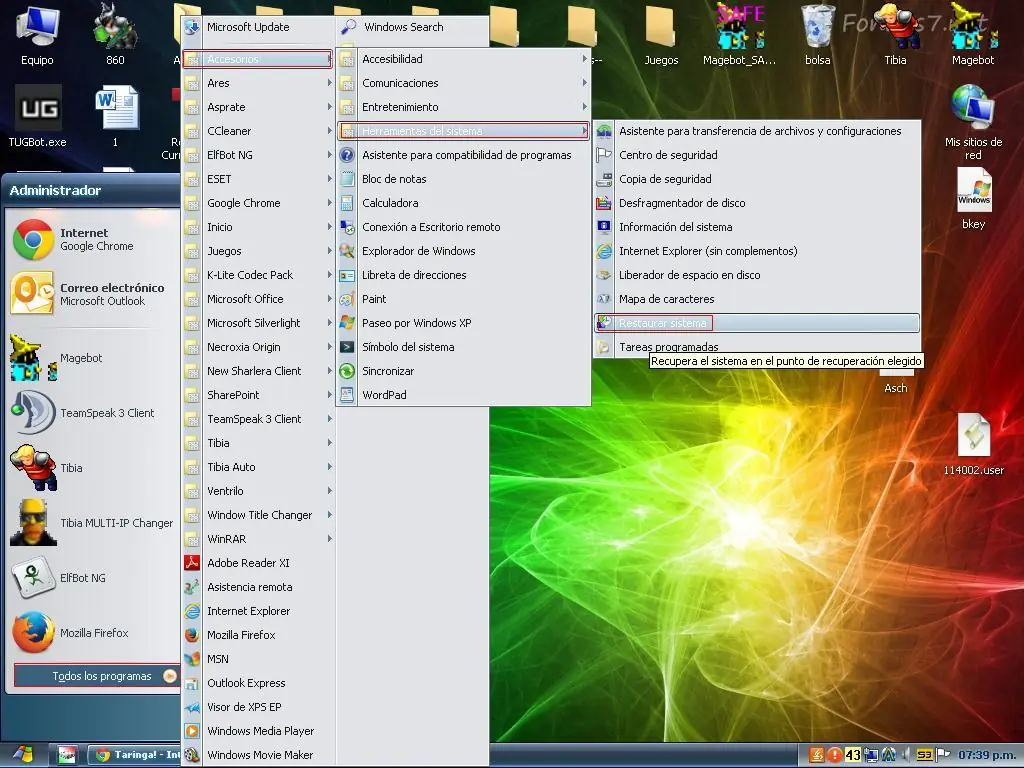 error window