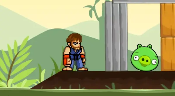 Chuck Norris vs Angry Birds
