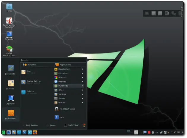 Manjaro KDE 0.8.9 vista previa disponible