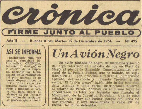 El avion negro (fragmento). Teatro Argentino