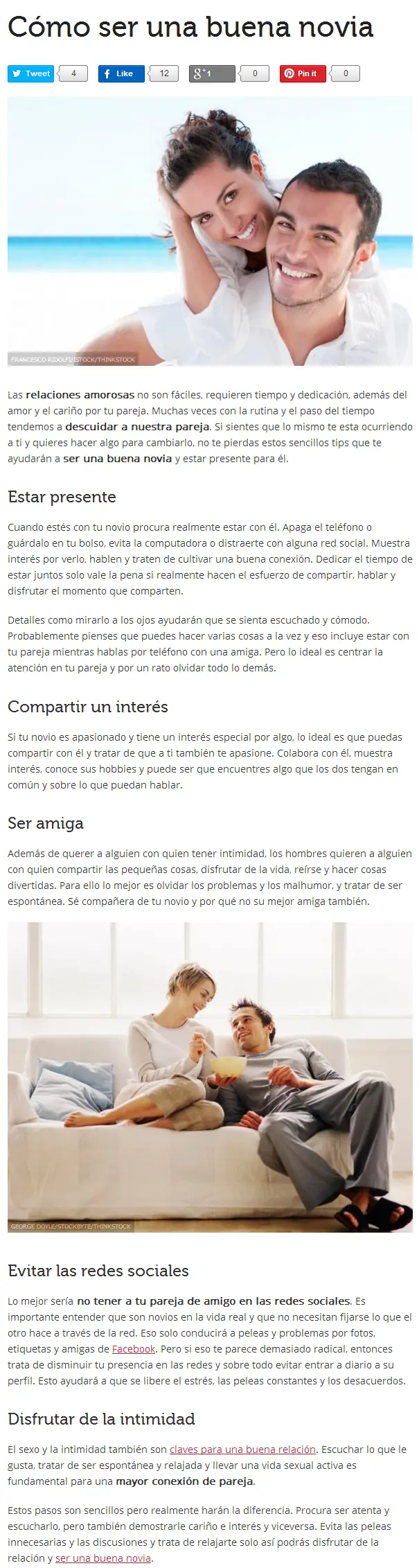 Cómo ser una buena novia