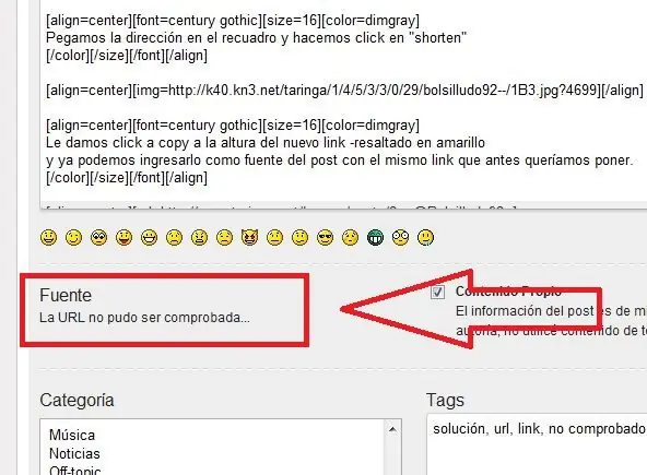 Url no comprobada? Acá la solución
