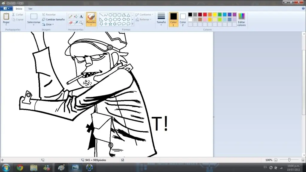 Dibujo de Murdoc (Gorillaz) en Paint