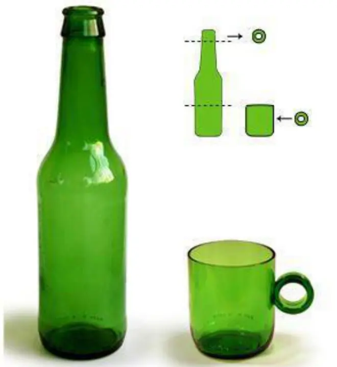 como hacer vasos con botellas de cerveza