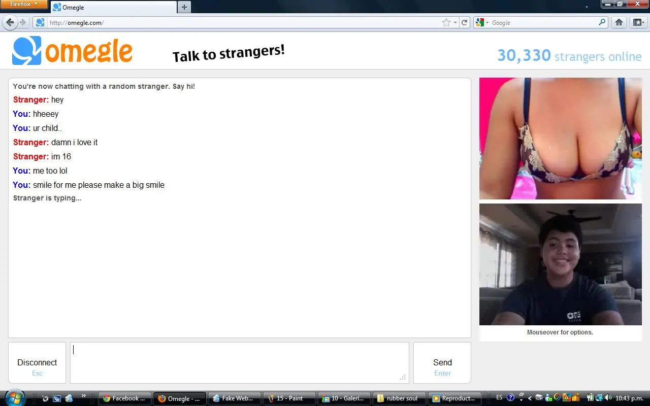 Nuevas jodas en Omegle parte 1