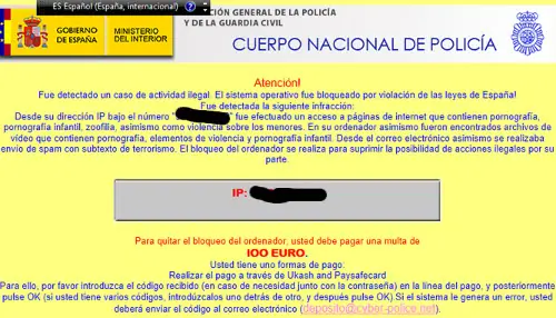 Cómo evitar el virus de la policía y similares