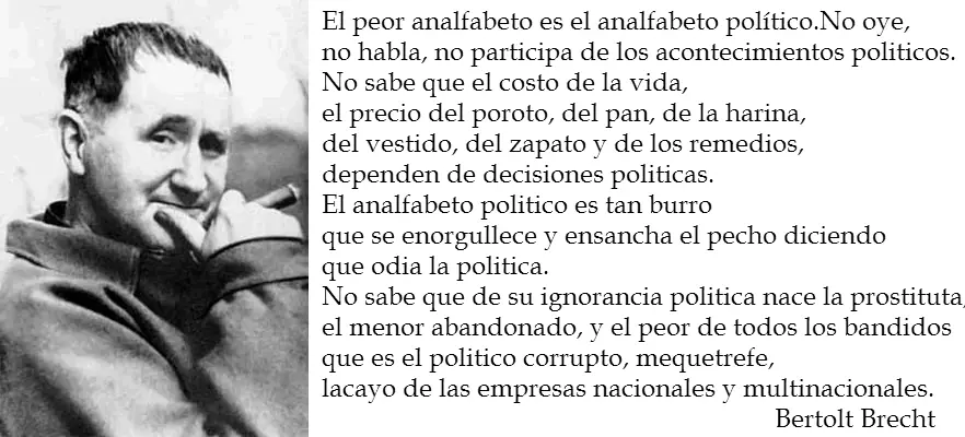 El analfabeto politico