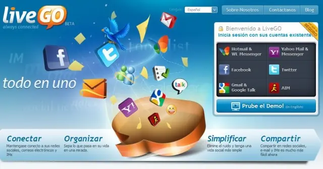 Tenes Facebook, twitter, MSN? Por que no usas LiveGO???