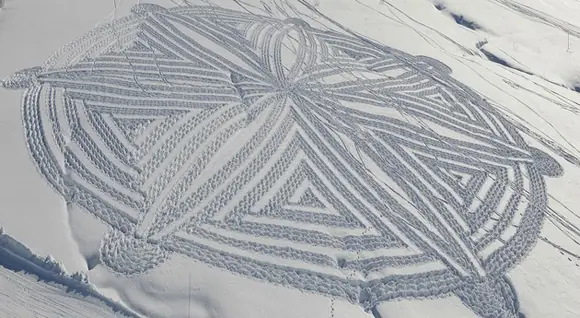 Arte en la nieve