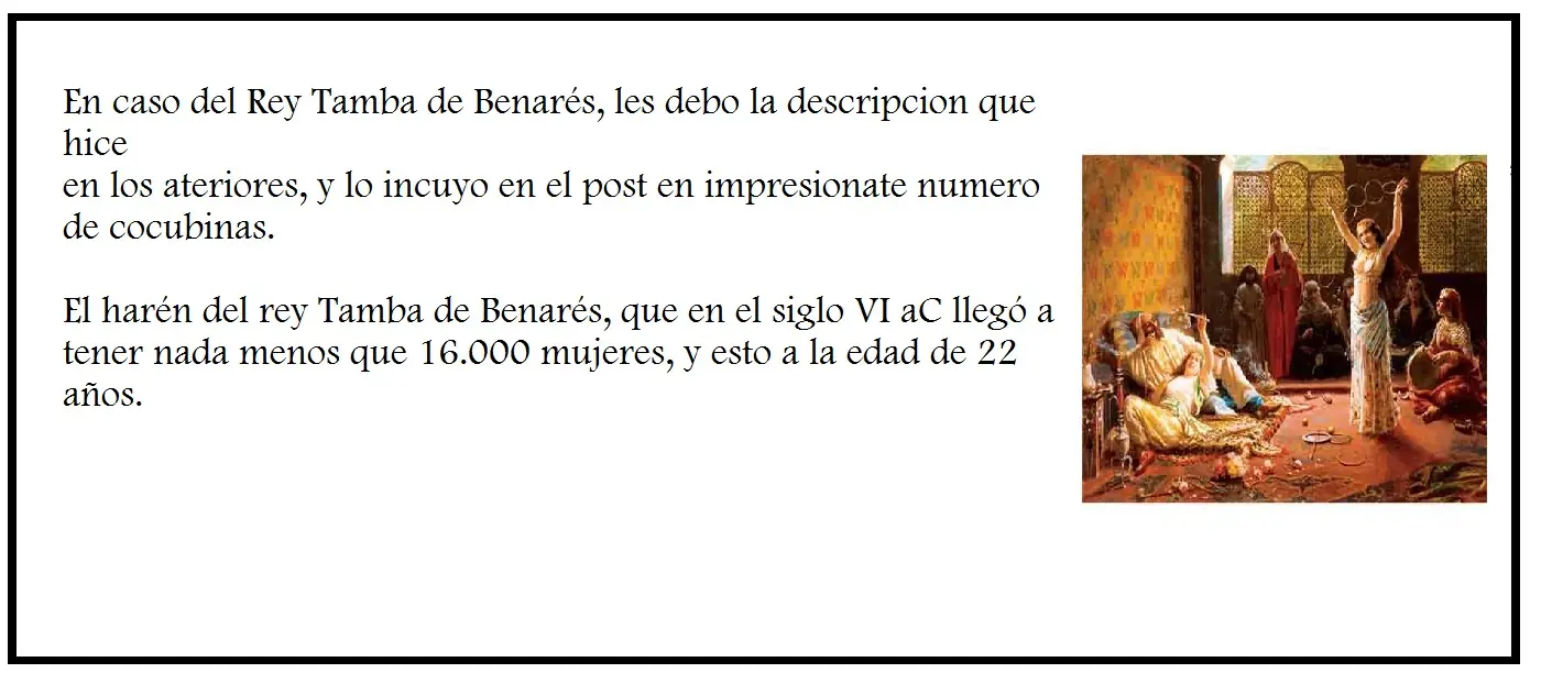 Emperadores, Reyes y sus Harenes