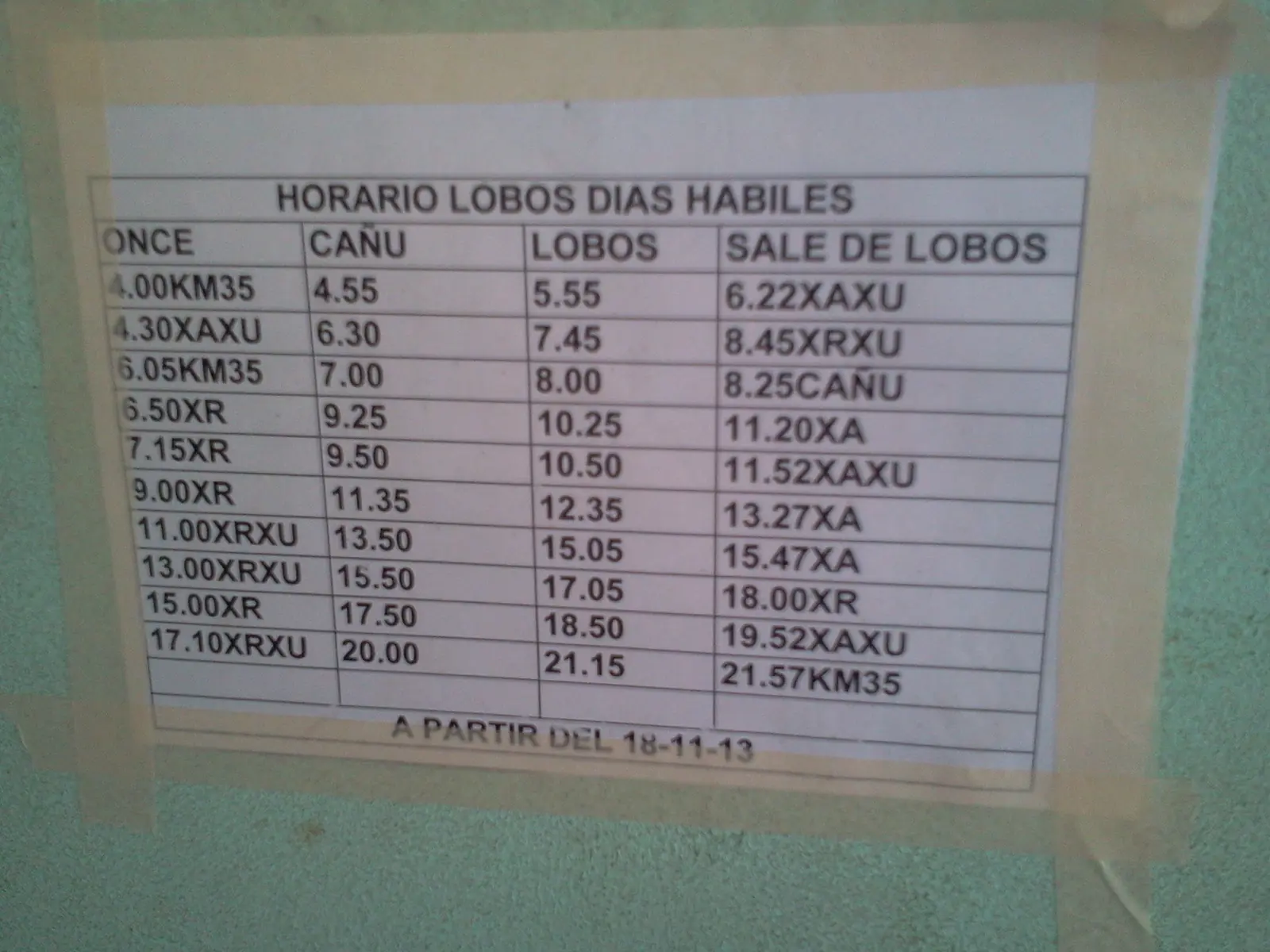 Línea 88 horarios y precios Lobos/Monte 2014