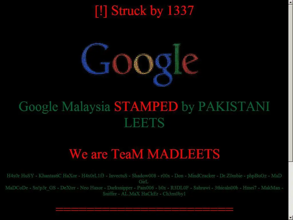 Google Malasya Hackeado!
