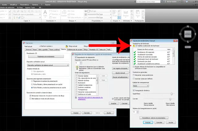 Cursor AutoCad lento en notebooks